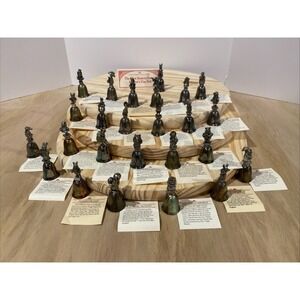 Lot of‎ 25 - Beatrix Potter New England Silver Plated Bell Collection